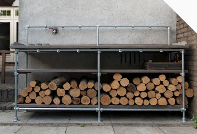 (BRENN-)HOLZLAGER FÜR INNEN ODER AUSSEN