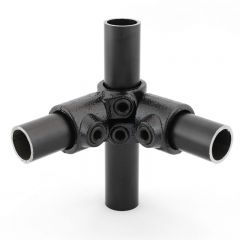 Buiskoppeling - Verstelbaar Hoekstuk (26.9) zwart