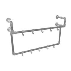 Kapstok Bath | Zwart 26.9 mm | Wand | DIY