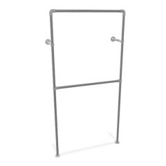 KLEDINGREK NICE | ZWART 26.9MM | WAND | DIY