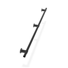 Handlauf Valga | Aluminium Schwarz 42,4 mm | Wand | DIY