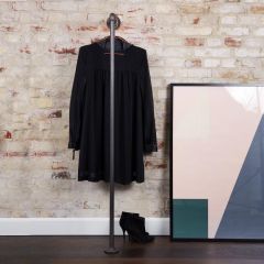 Kleiderständer Grenoble | Schwarz 26,9 mm | Boden/Wand | DIY