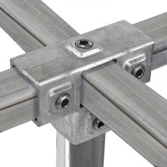 T-Stuk met Zij-Uitgang - vierkant (40mm)